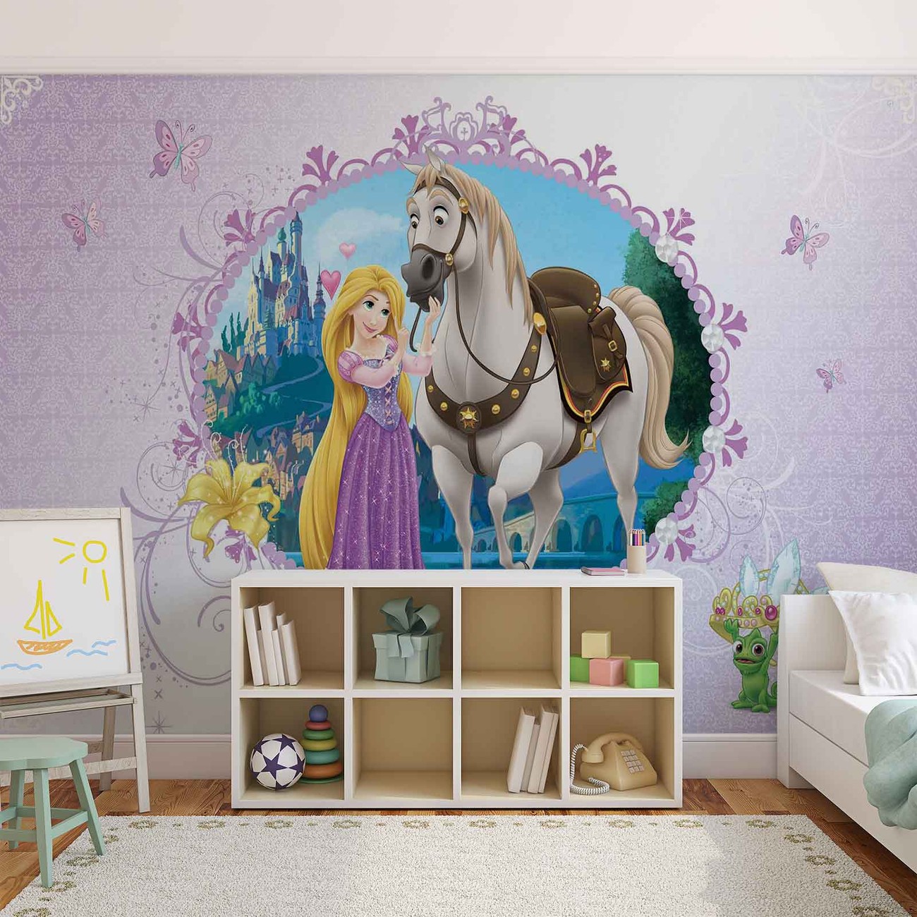 Disney Princesses Rapunzel Wallpaper Mural - Sticker Mural Disney Princesses - HD Wallpaper 