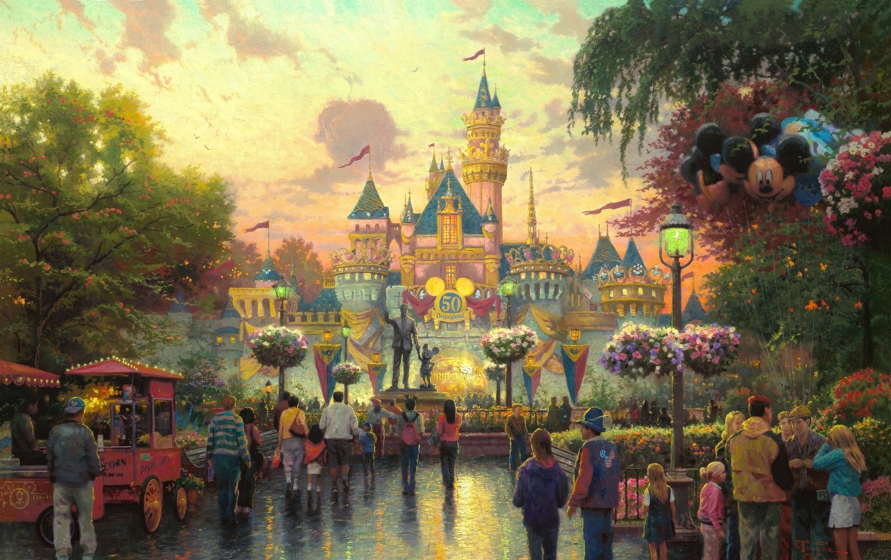 Walt Disney Castle Anniversary Wallpapers - Disneyland Artwork - HD Wallpaper 