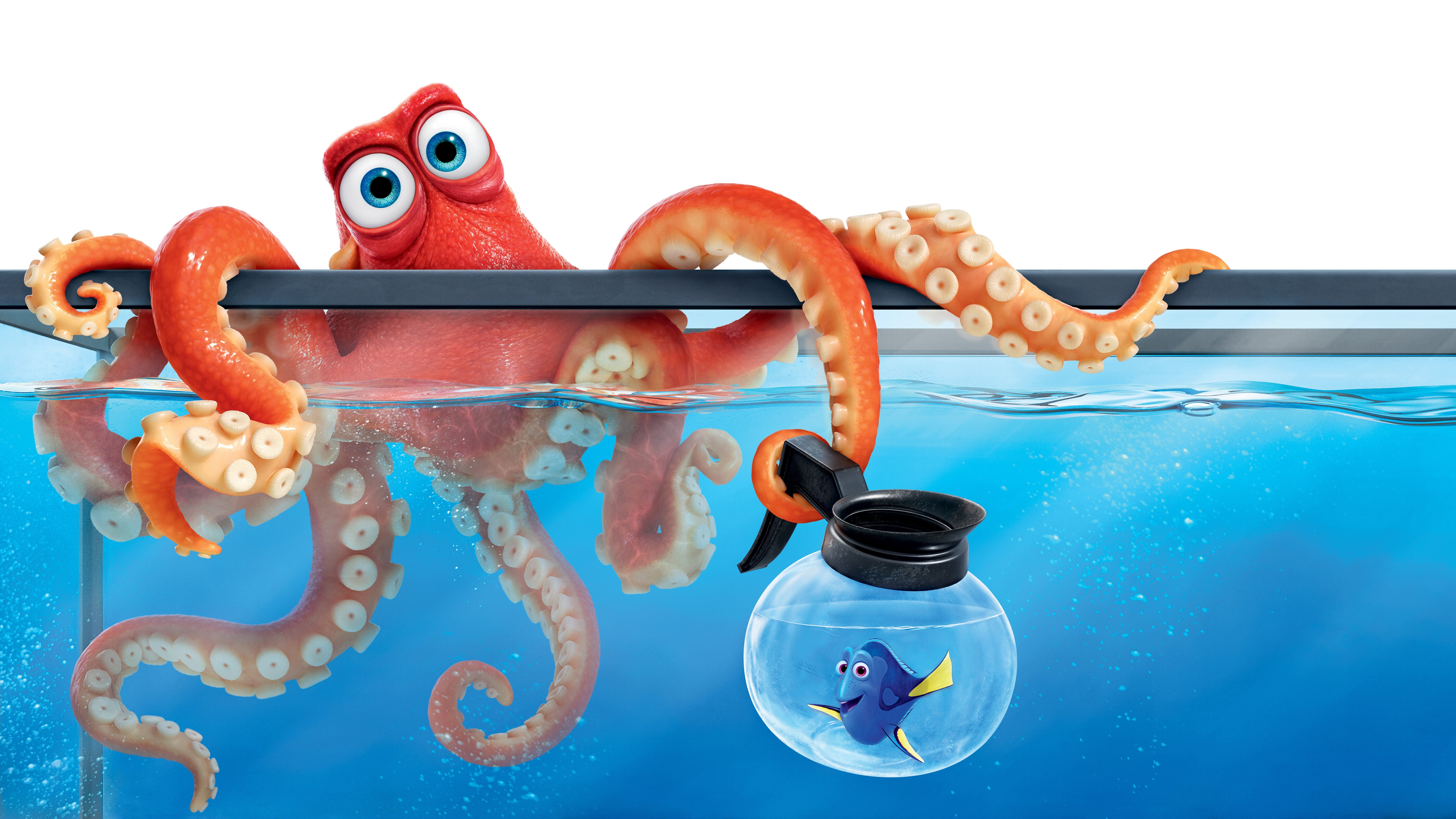 Finding Nemo 2 Octopus - HD Wallpaper 