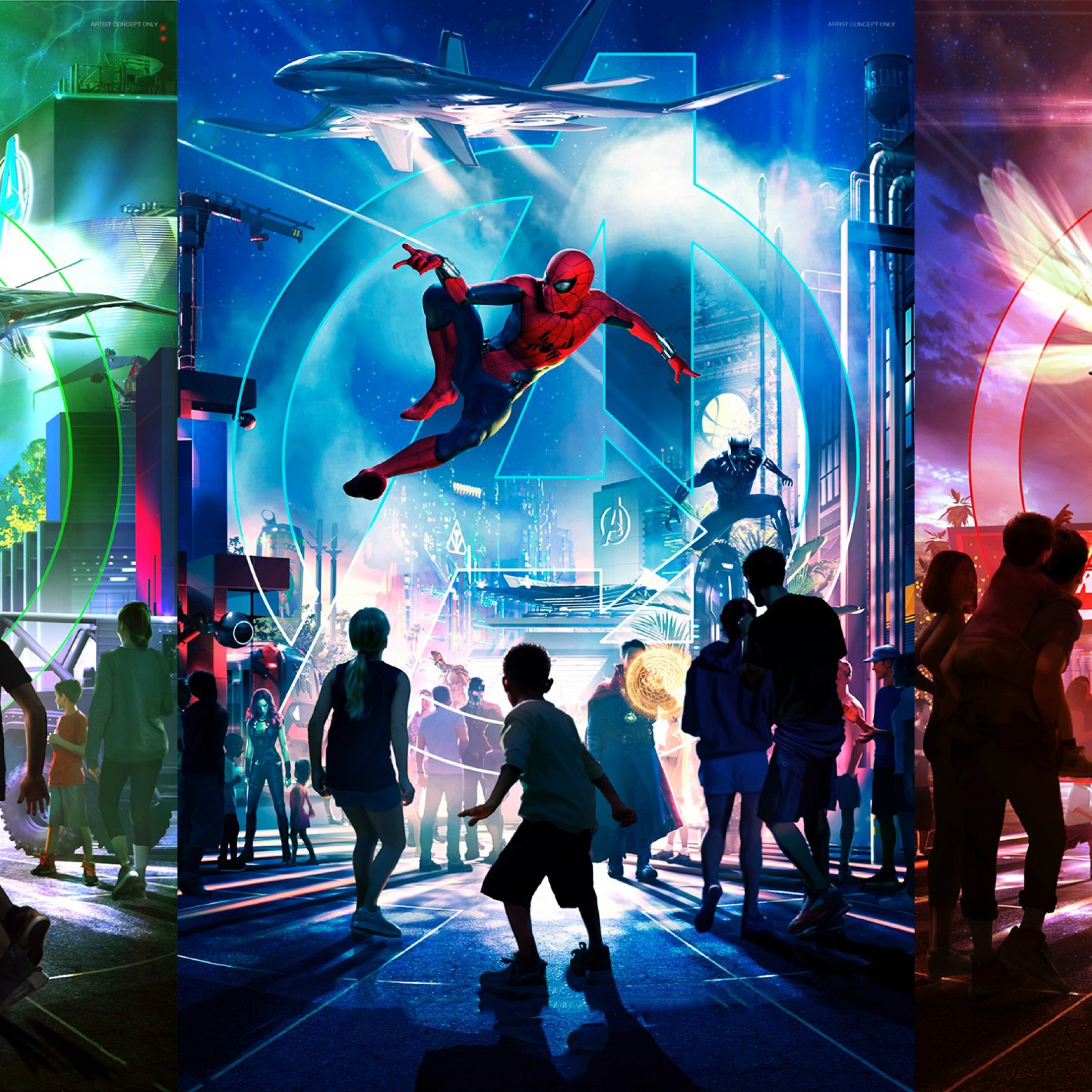 Disney California Marvel Land - HD Wallpaper 