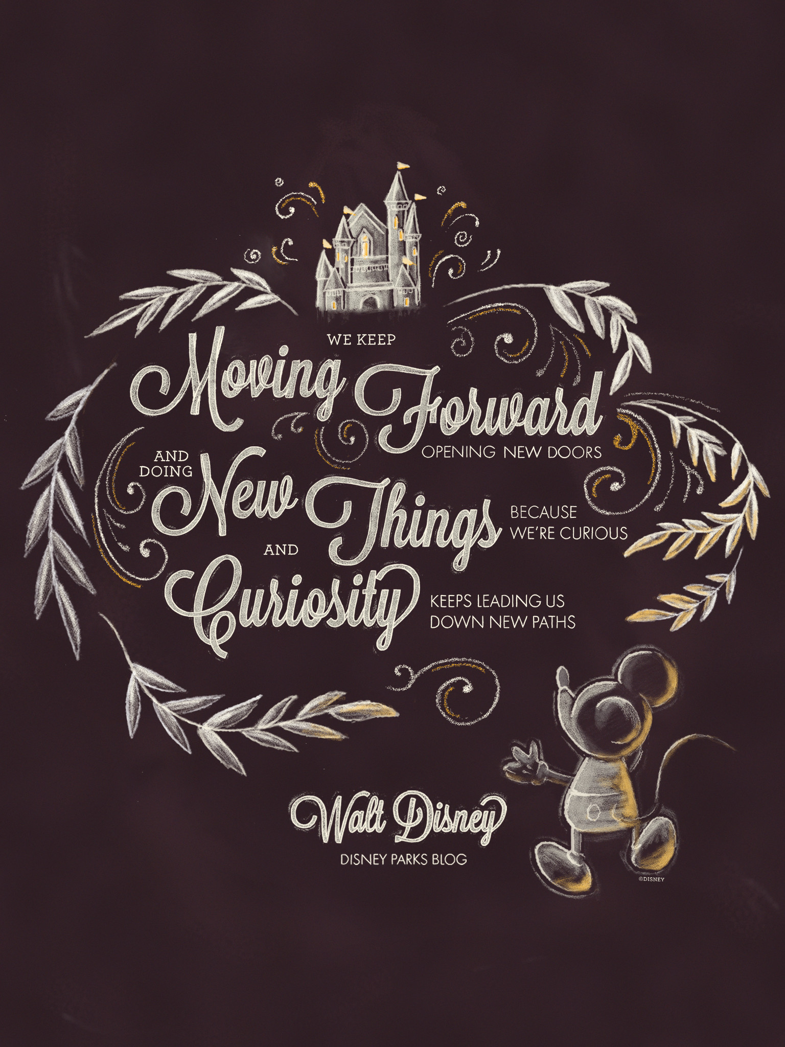 Walt Disney Desktop/mobile Wallpaper - Keep Moving Forward Disney Desktop -  1536x2048 Wallpaper 