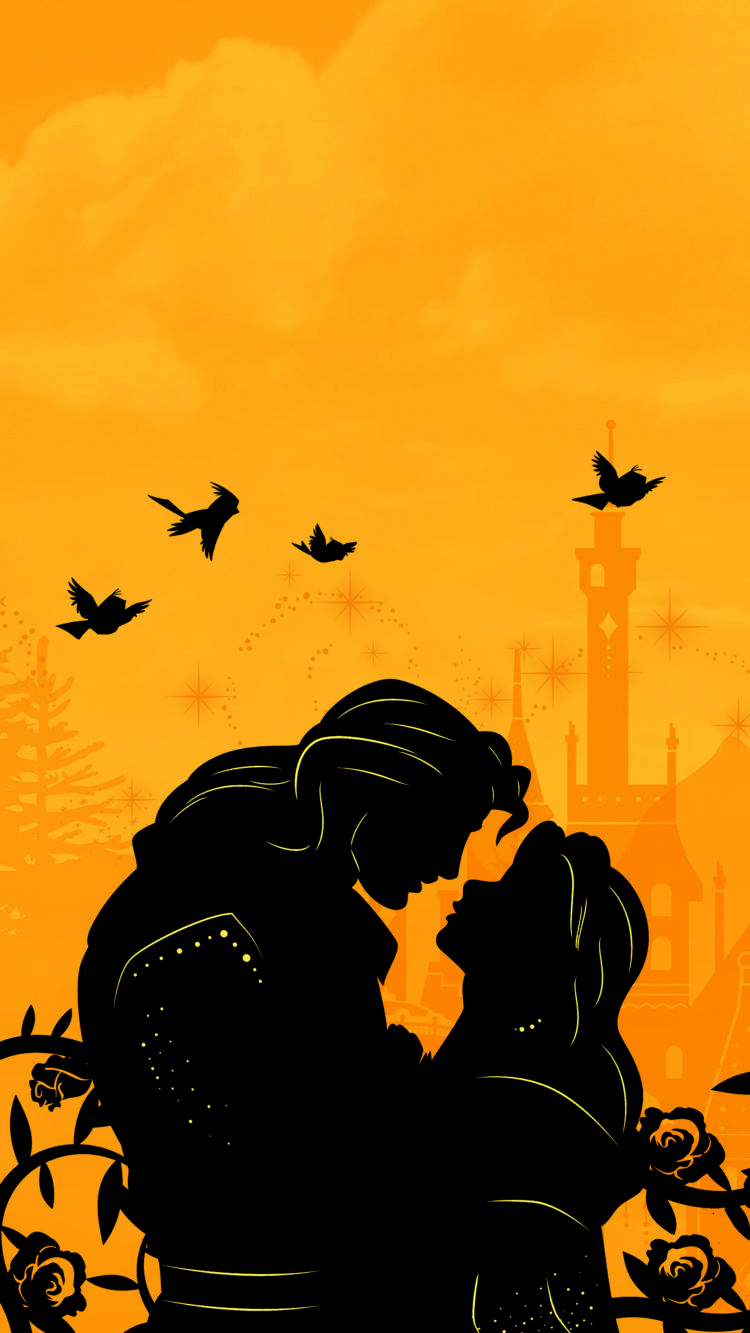 Disney Iphone Wallpaper Beauty And The Beast - HD Wallpaper 