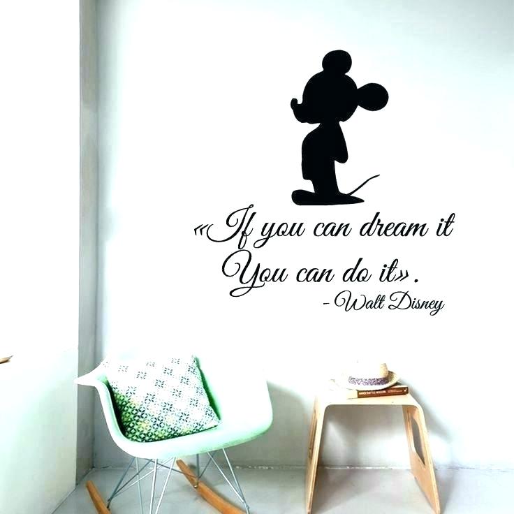 Disney Movie Quotes Wallpaper Wall Quotes Wall Quotes - Draw Mickey Mouse On Walls - HD Wallpaper 