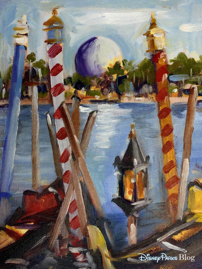 Epcot Watercolor - HD Wallpaper 