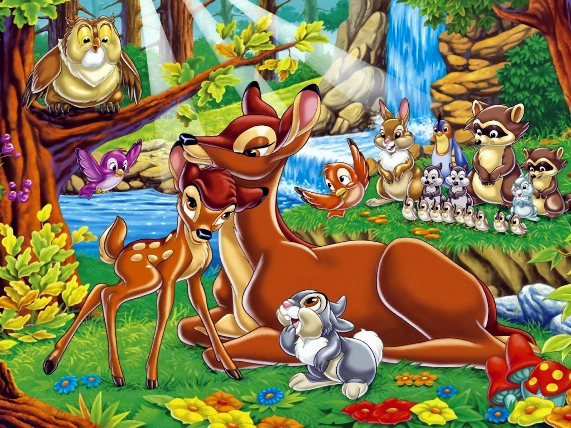 Cartoon Desktop Disney Hd Wallpapers - Disney Bambi Valentines - HD Wallpaper 