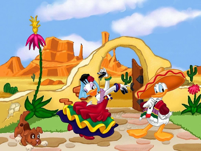 Daisy And Donald Duck Mexican - HD Wallpaper 