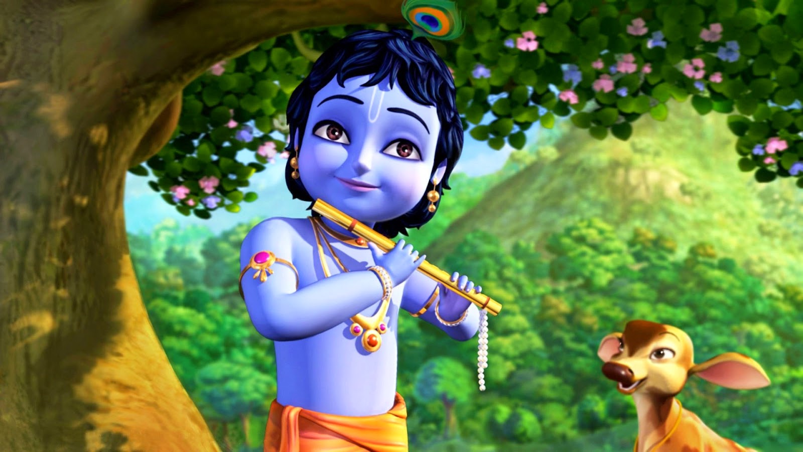 Little Krishna Photo Hd - HD Wallpaper 