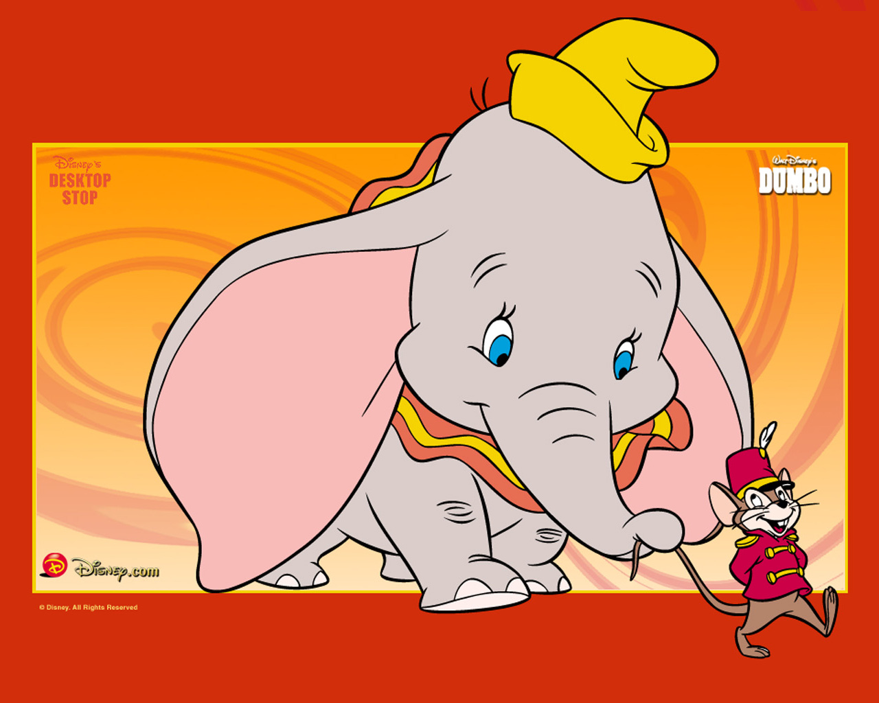 Dumbo Animated Walt Disney - Dumbo L Éléphant Dessin Anime - HD Wallpaper 