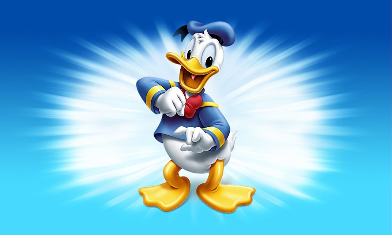 Cartoon Donald Duck - HD Wallpaper 