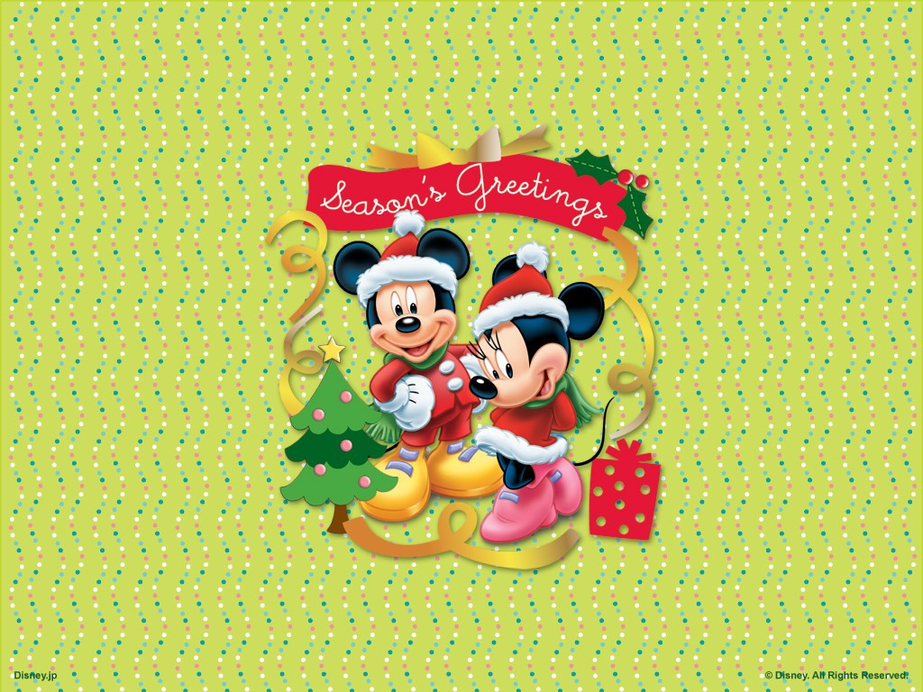 Mickey And Minnie Holiday - HD Wallpaper 