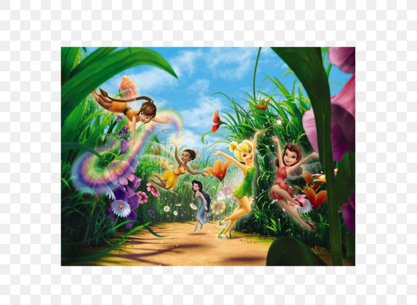 Disney Fairies Tinker Bell Pixie Hollow Mural Wallpaper, - Disney Fairies Pixie Hollows - HD Wallpaper 