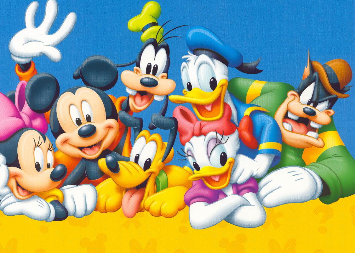 Disney Cartoon Wallpaper - Mickey Mouse Und Co - HD Wallpaper 