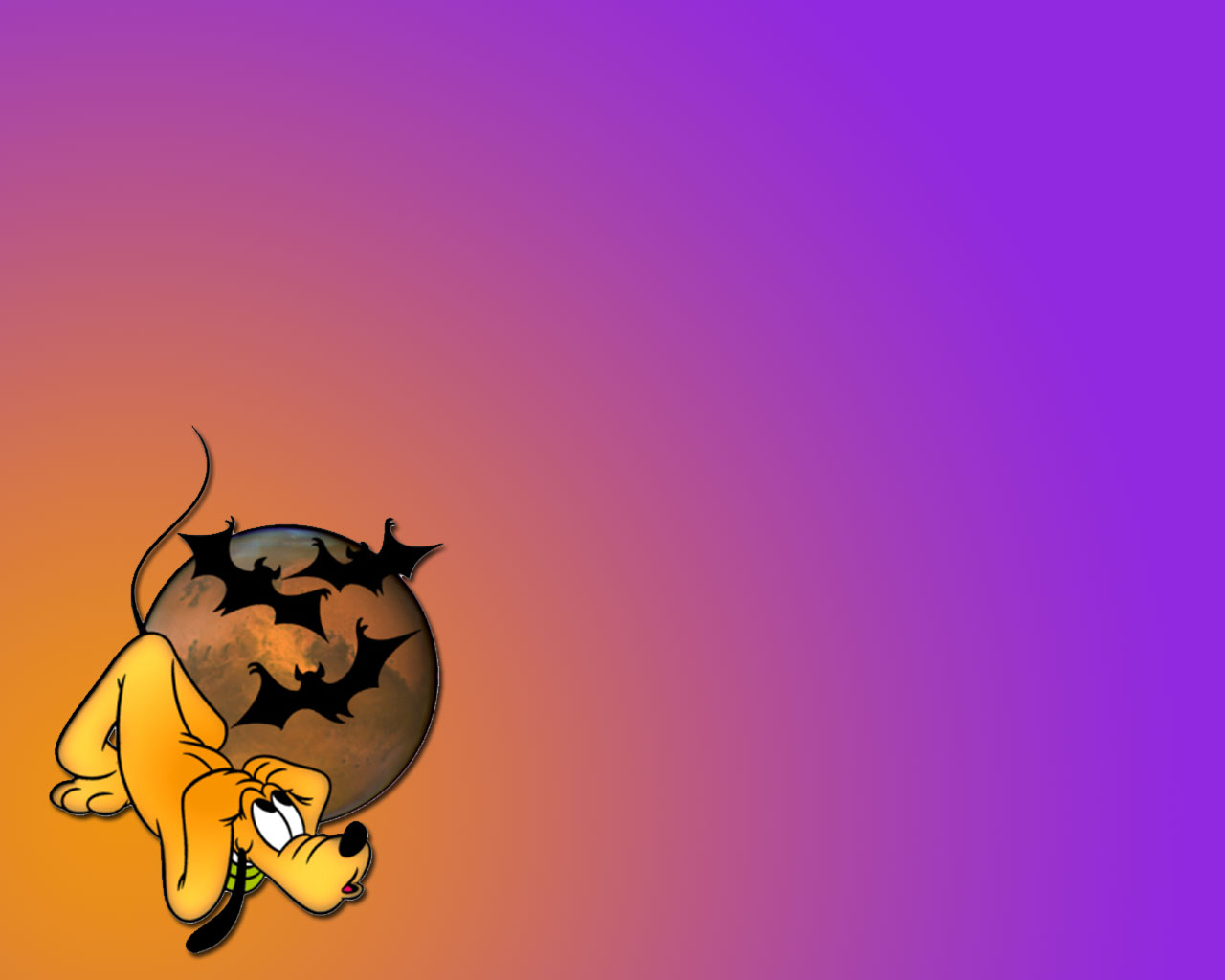 Disney Halloween Hd For Desktop Backgrounds - Disney Pluto Halloween - HD Wallpaper 