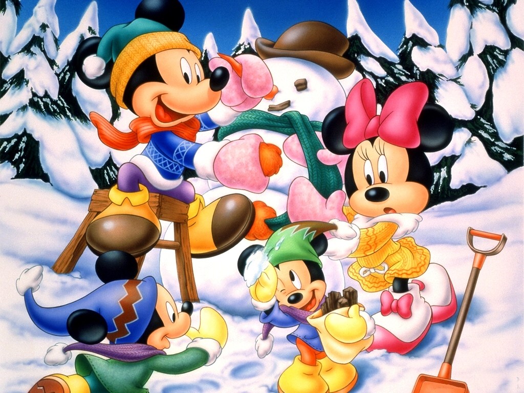 Free Disney Computer Desktop Wallpapers Download - Mickey Mouse Y Minnie - HD Wallpaper 