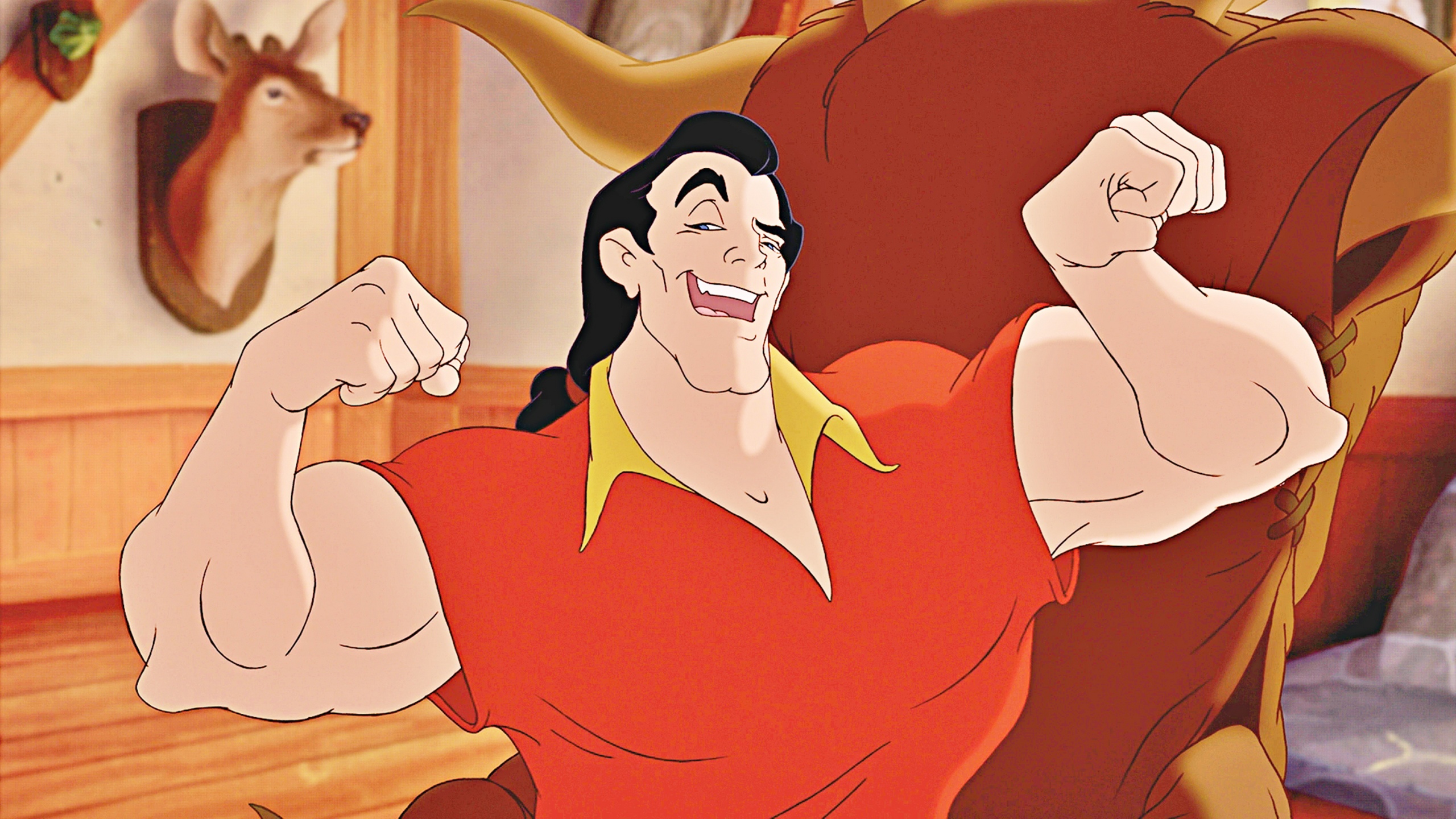 Beauty And The Beast Gaston - HD Wallpaper 
