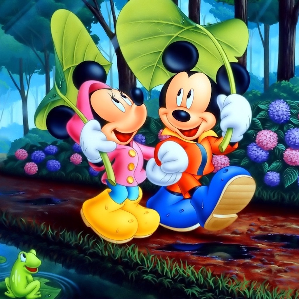 Disney Fairies Wallpapers Group - Disney Mickey Mouse And Minnie Mouse - HD Wallpaper 