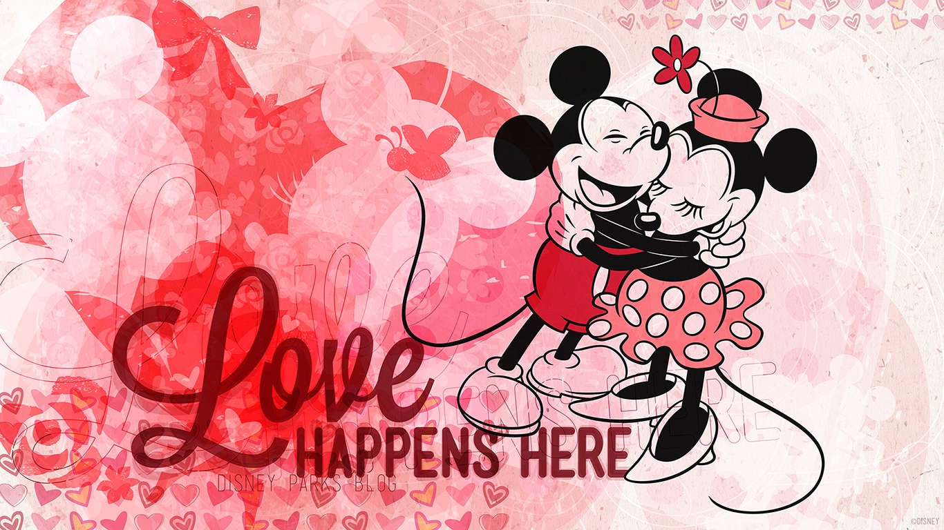 Disney Valentines Day Backgrounds - HD Wallpaper 