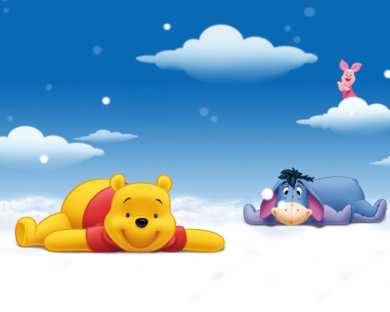 Walt Disney Cartoon Winnie The Pooh Wallpaper - Winnie The Pooh Clouds - HD Wallpaper 