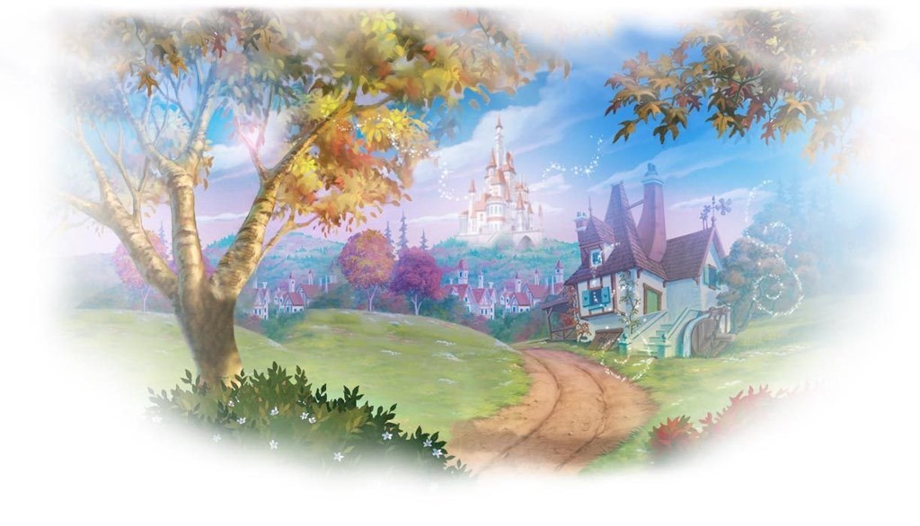 Disney Princess Castle Wallpaper - Princess Belle Background - HD Wallpaper 