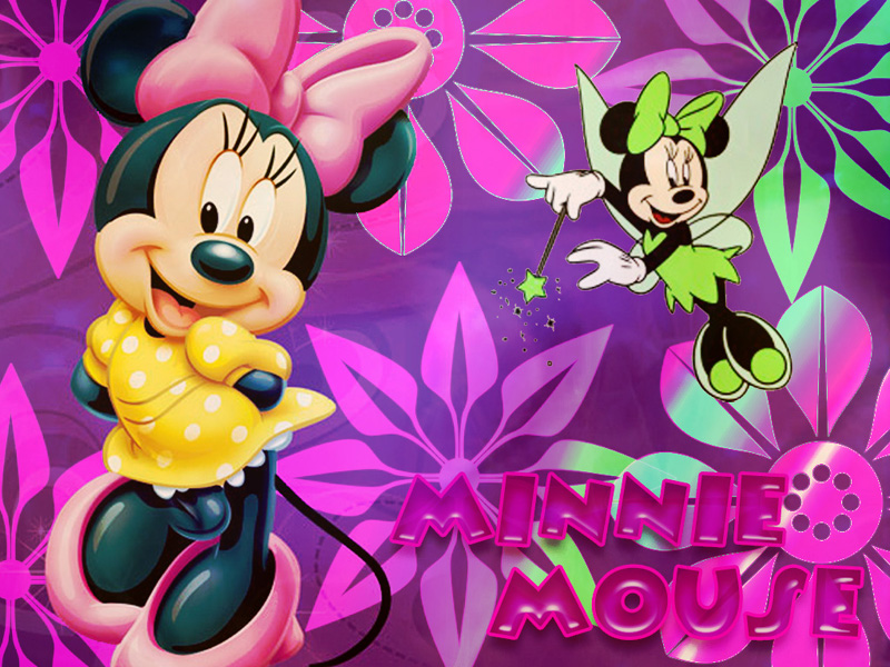 Mini Mouse Disney Cartoon Pictures - Minnie Mouse Background Hd - HD Wallpaper 