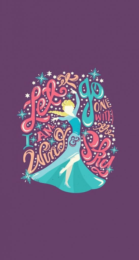 Fond Dcran Iphone Hipster Pic Hwb15648 - Let It Go Frozen Art - HD Wallpaper 