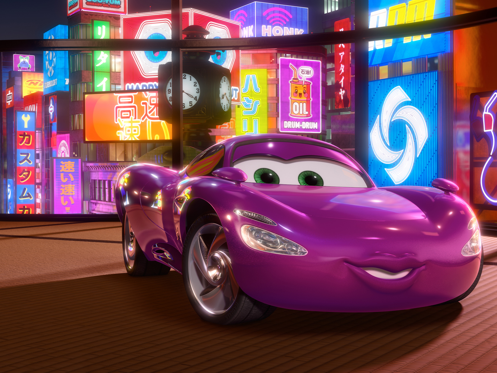 Holley Shiftwell In Cars 2 Movie - Car Cartoon Images Hd - HD Wallpaper 