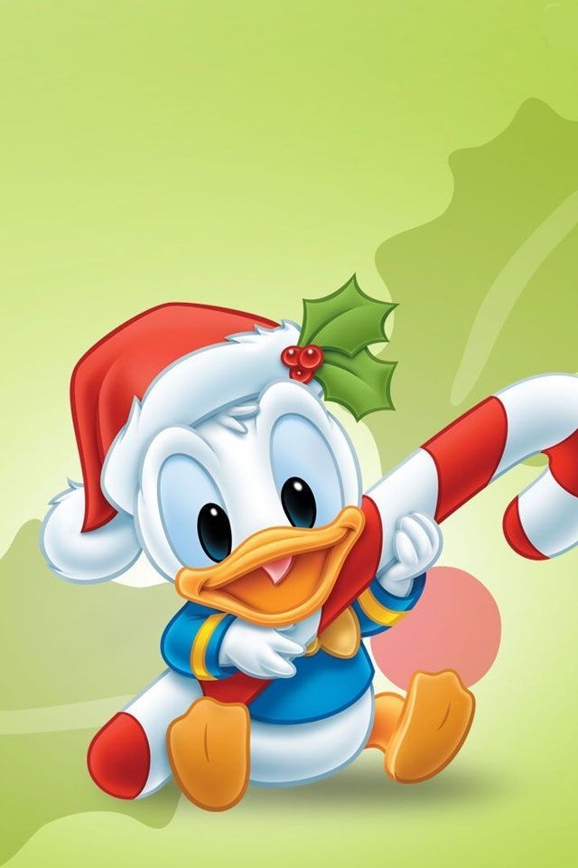Christmas Cartoons Donald Duck - HD Wallpaper 
