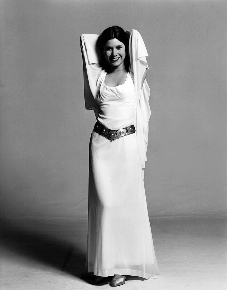 Carrie Fisher Star Wars 1977 - HD Wallpaper 