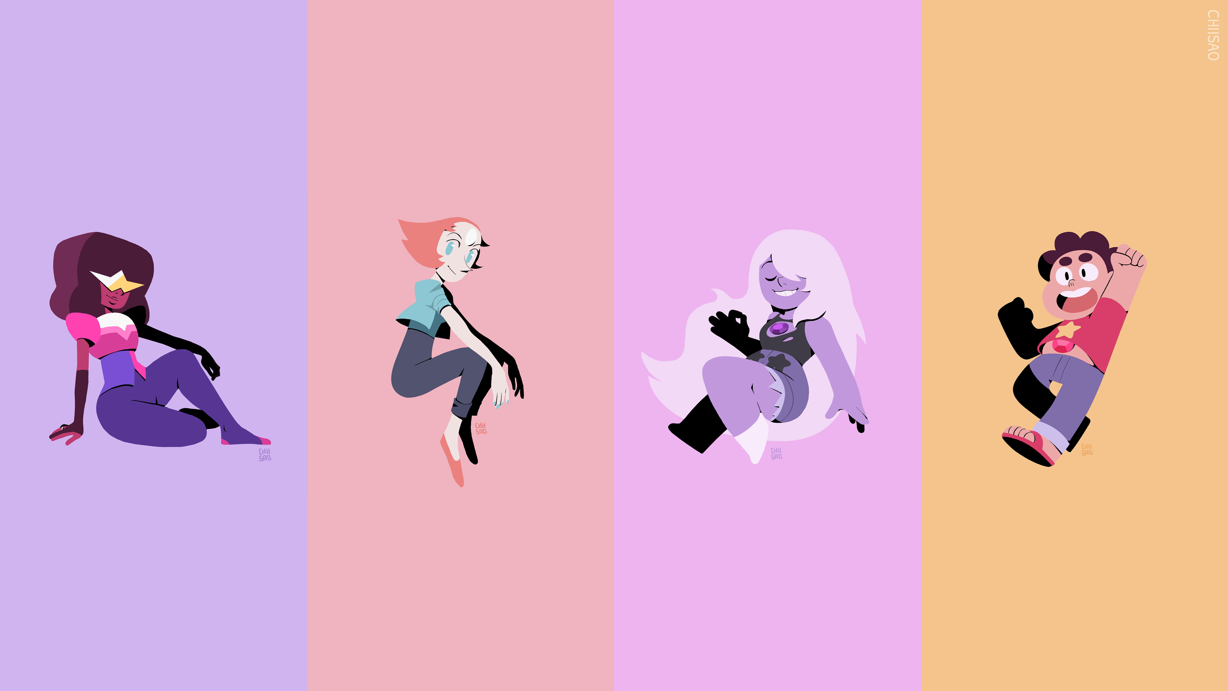 Minimalist Wallpapers Steven Universe - HD Wallpaper 