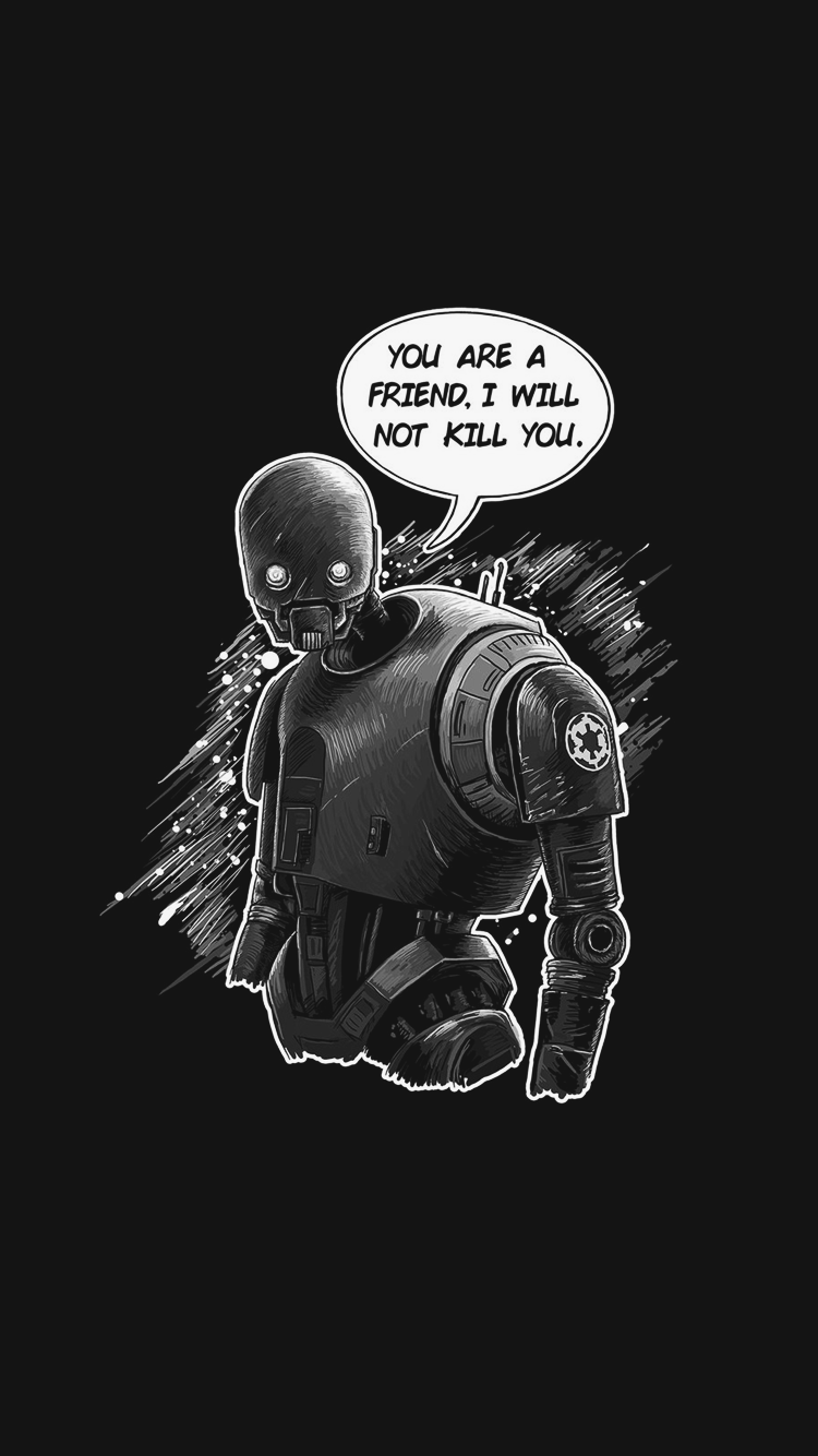 Star Wars Lock Screen Wallpaper - Star Wars K2so - HD Wallpaper 