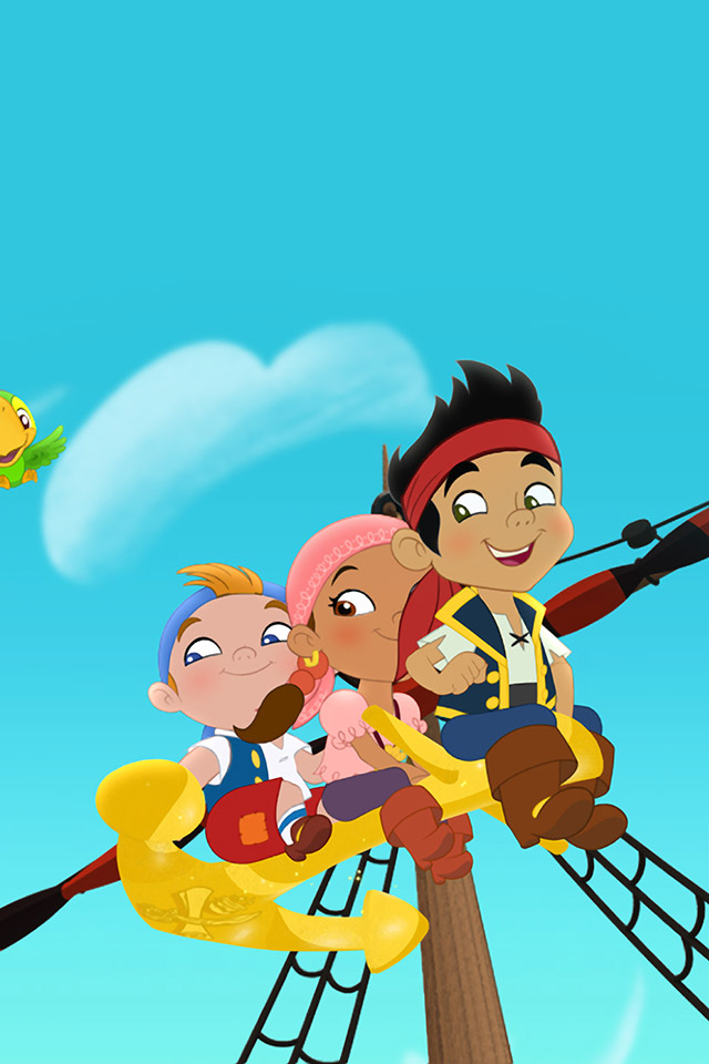 Com Apple Wallpaper Jake And The Never Land Pirates - Jake Et Les Pirates Du Pays Imaginaire - HD Wallpaper 