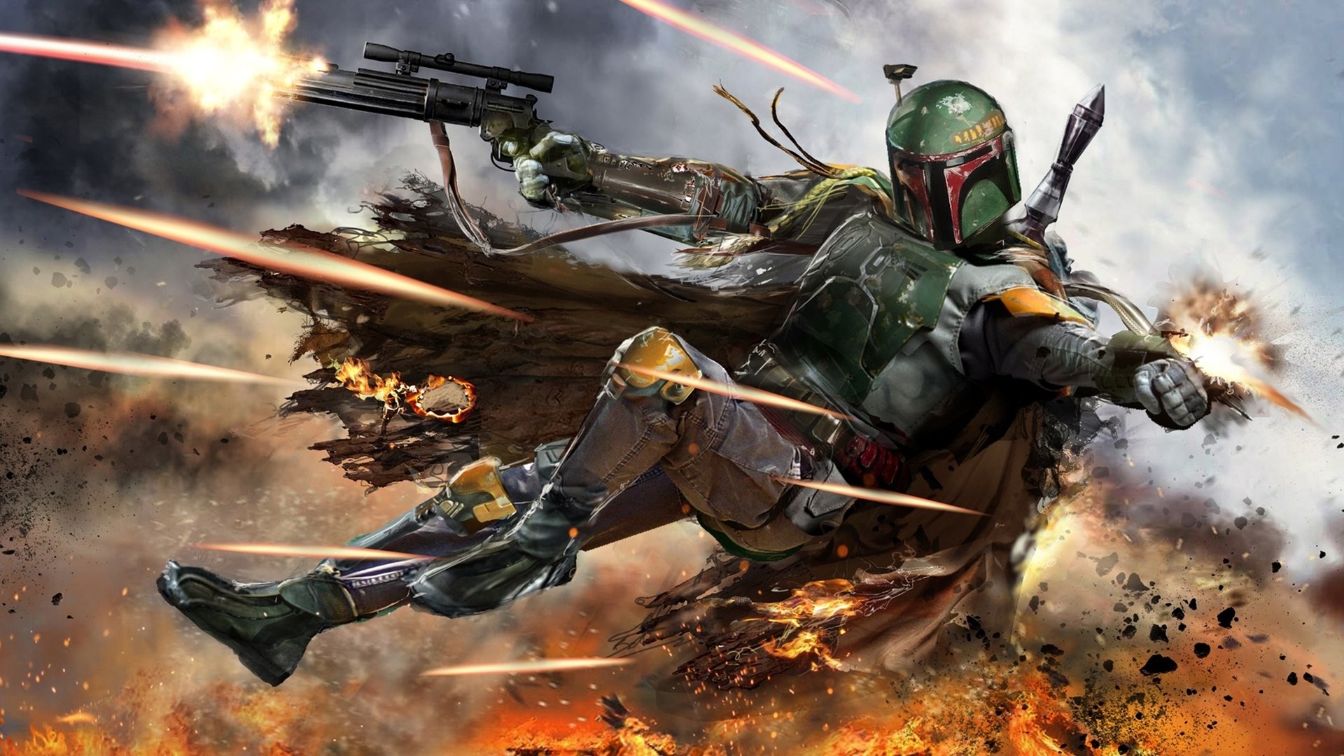 Boba Fett Badass - HD Wallpaper 