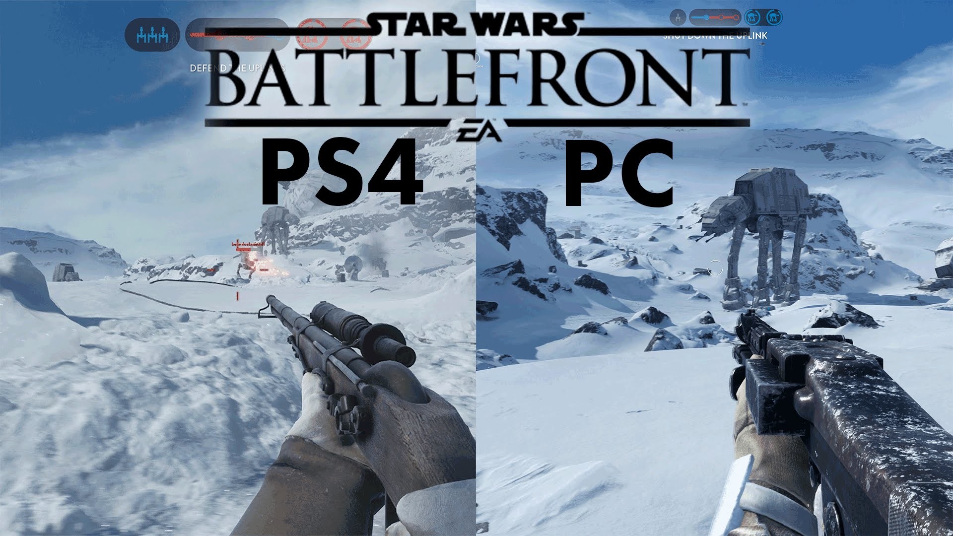 Star Wars Battlefront Beta - Ps4 Full Hd Vs 4k - HD Wallpaper 