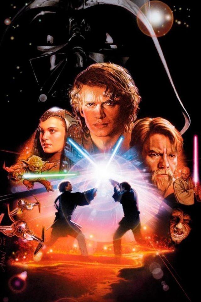 Star Wars Art Iphone Wallpaper - Star Wars Episode Iii Poster - HD Wallpaper 