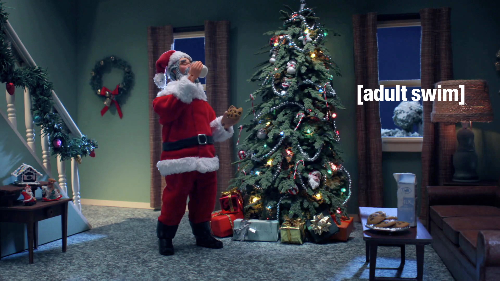 Santa Claus In Home - HD Wallpaper 