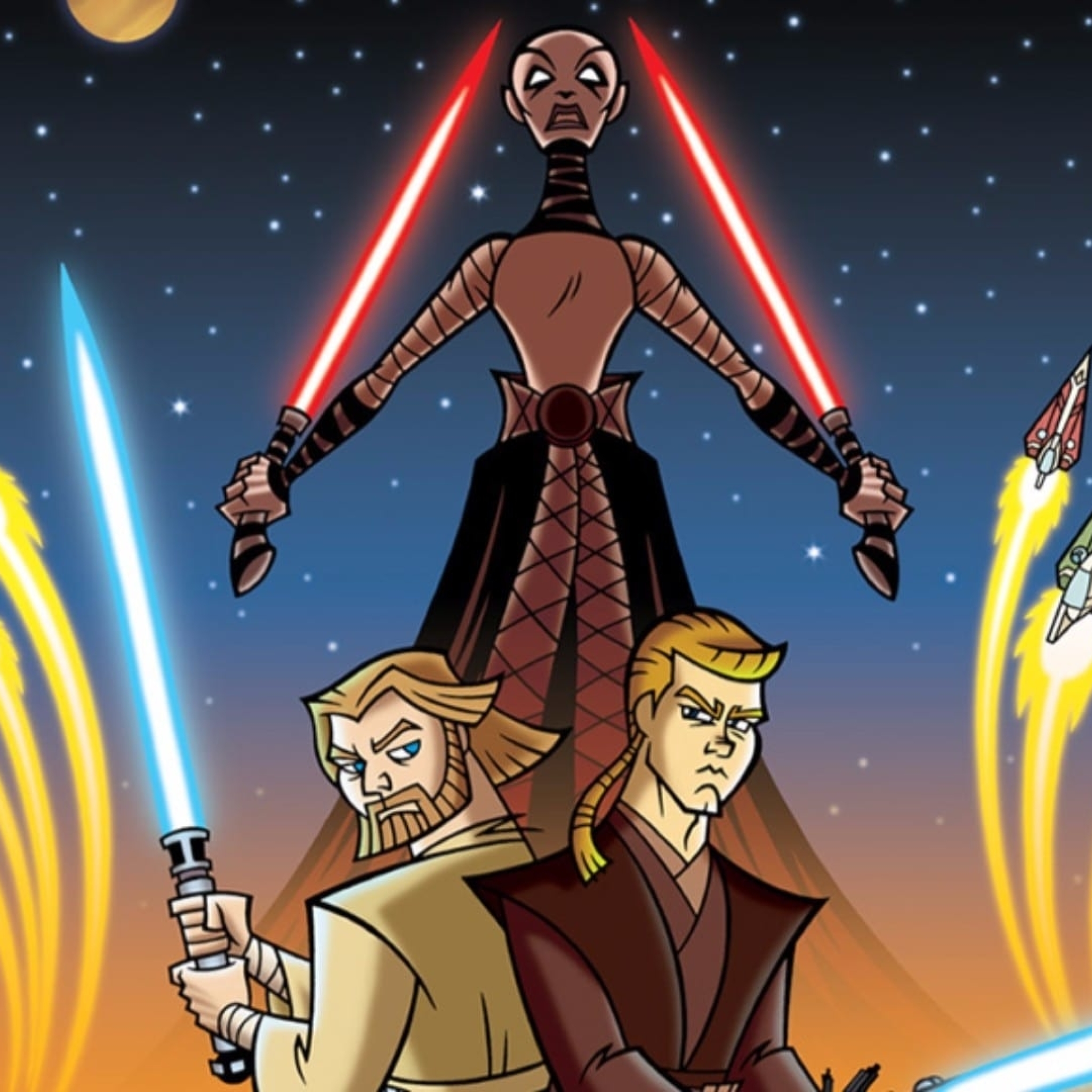 Star Wars Clone Wars 2003 Poster - HD Wallpaper 