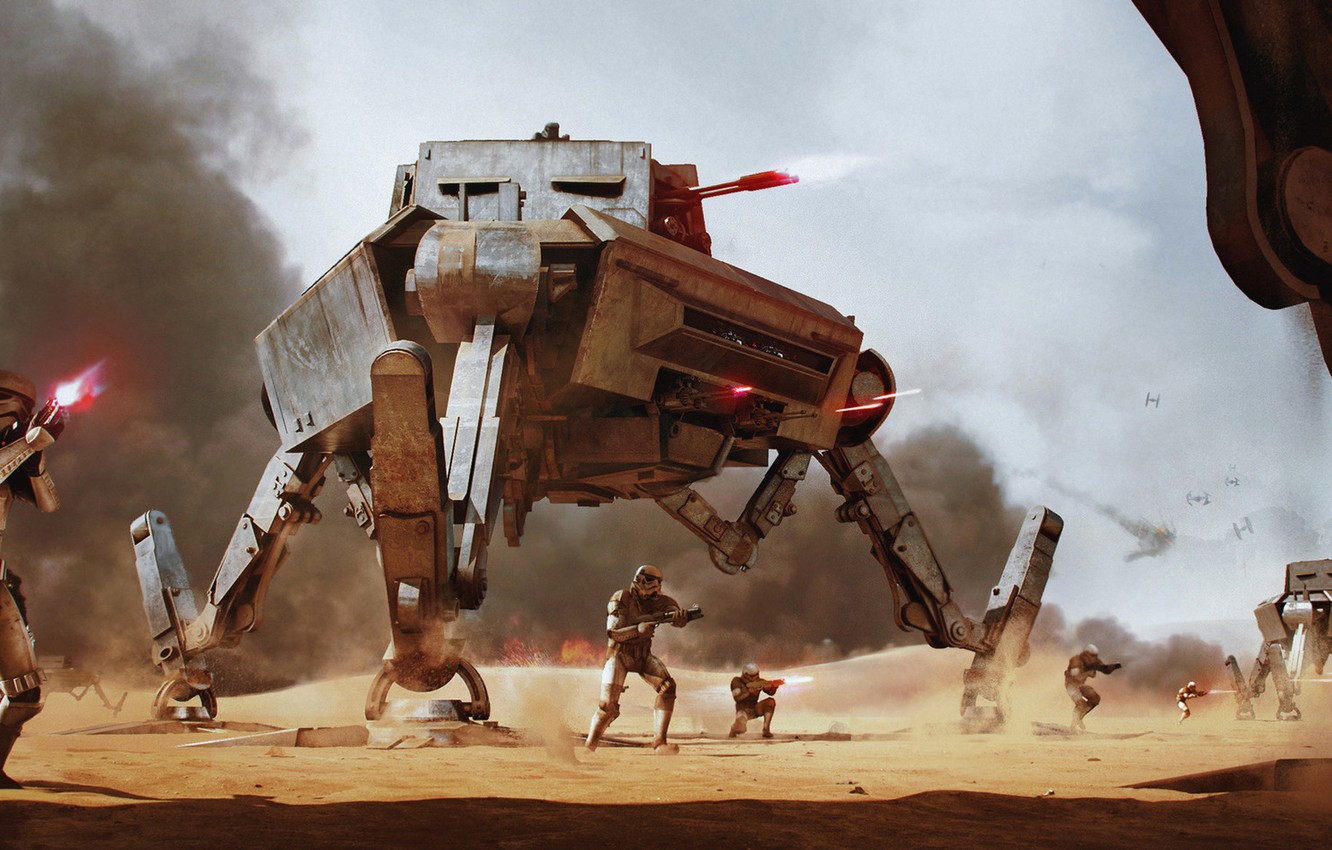 Photo Wallpaper Star Wars, Wojtek Fus, Fantastic Epic, - Star Wars Vehicle Designs - HD Wallpaper 