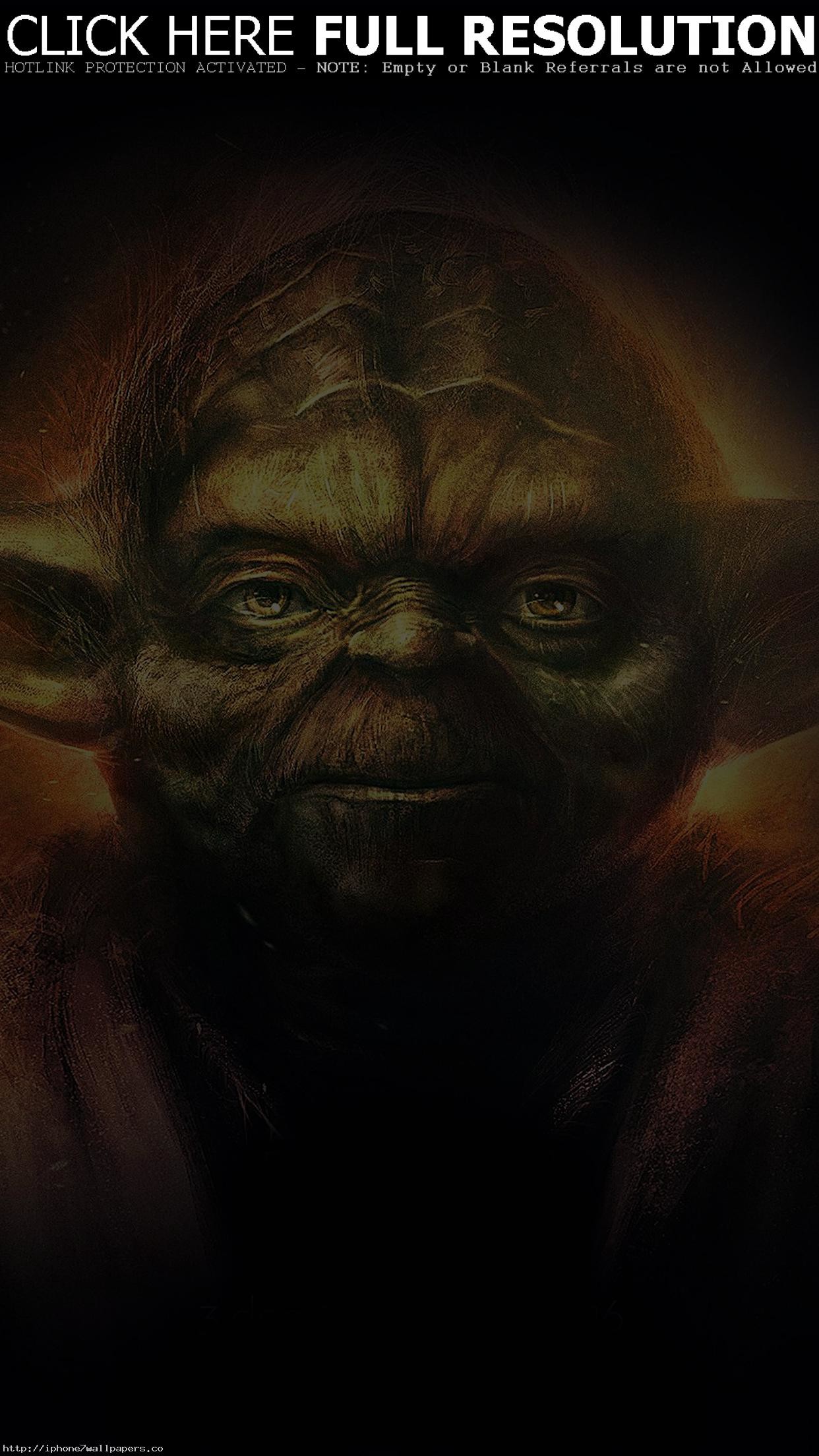 Yoda Starwars Art Dark Illlust Film Poster Android - Warren Street Tube Station - HD Wallpaper 