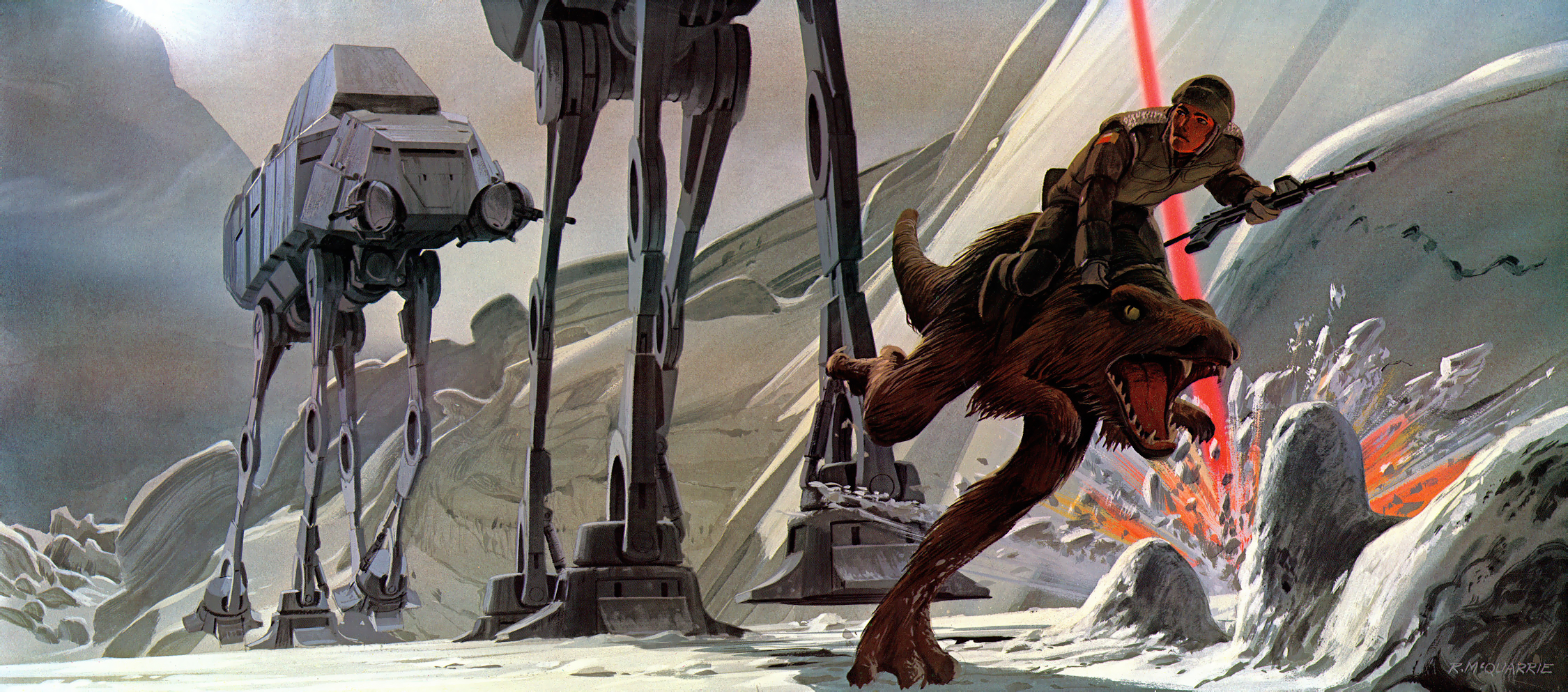 Ralph Mcquarrie Star Wars Concept Art - HD Wallpaper 