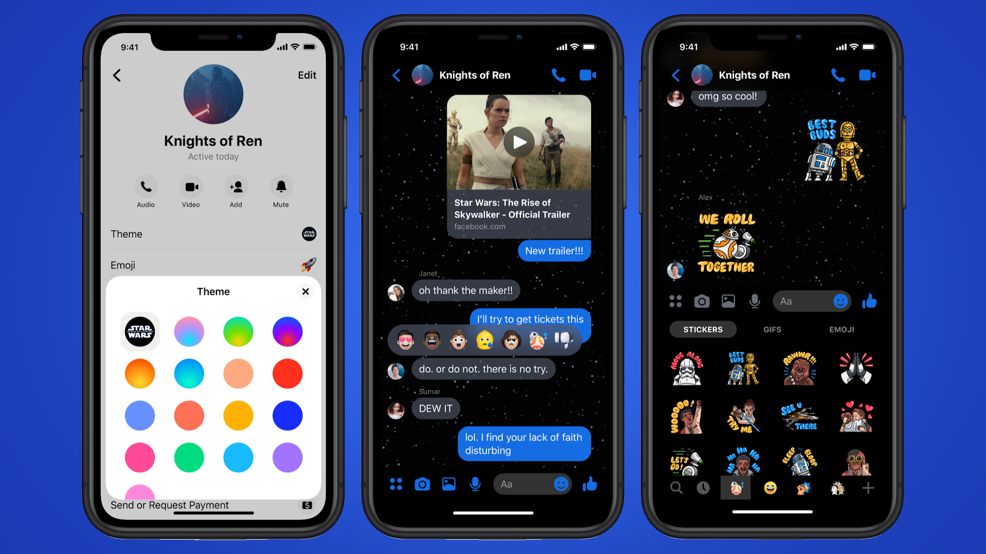 Facebook Messenger Star Wars Theme - HD Wallpaper 