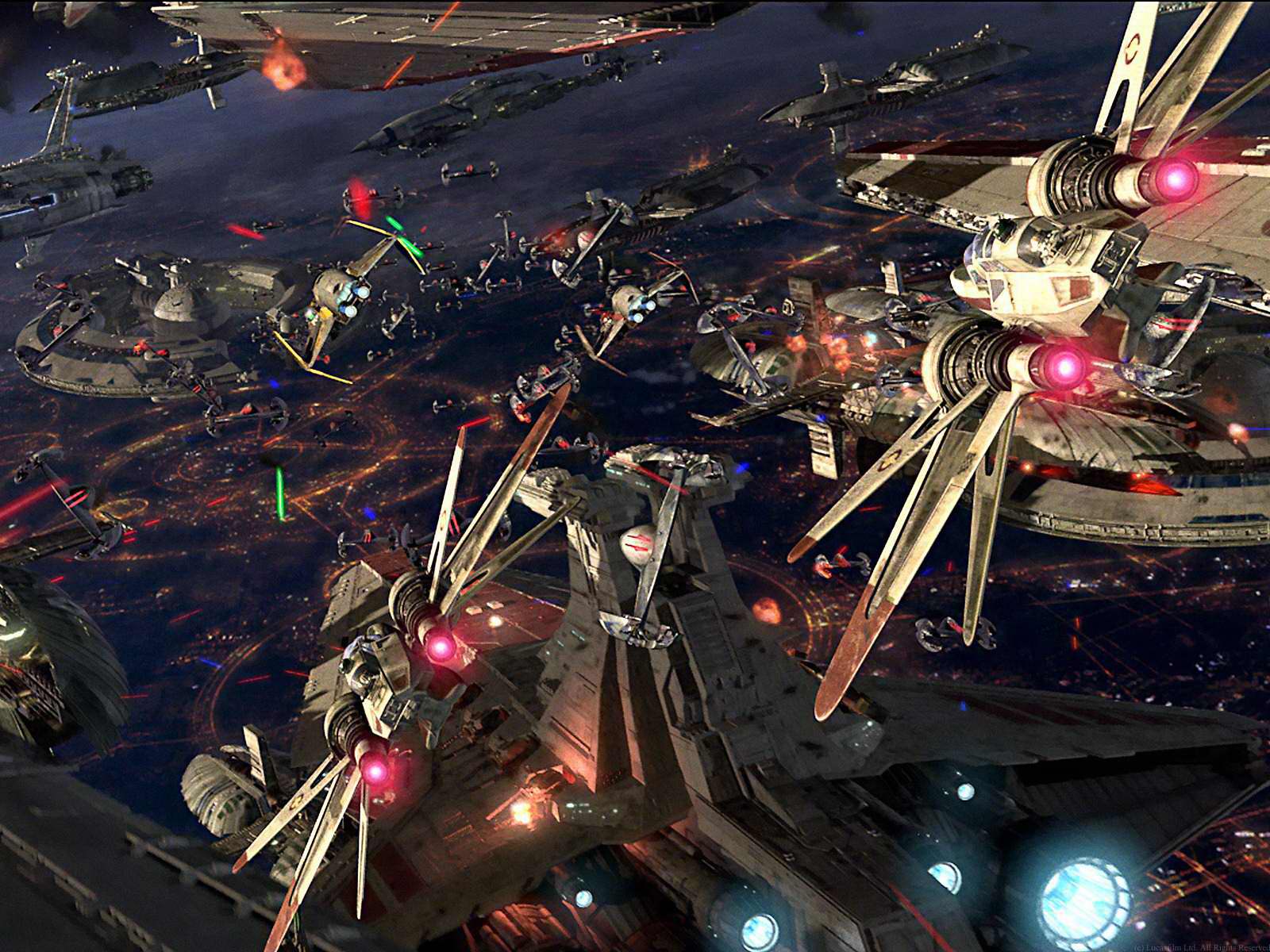 Star Wars Space Battle Wallpaper Battle Of Coruscant Wallpaper Hd 1600x10 Wallpaper Teahub Io
