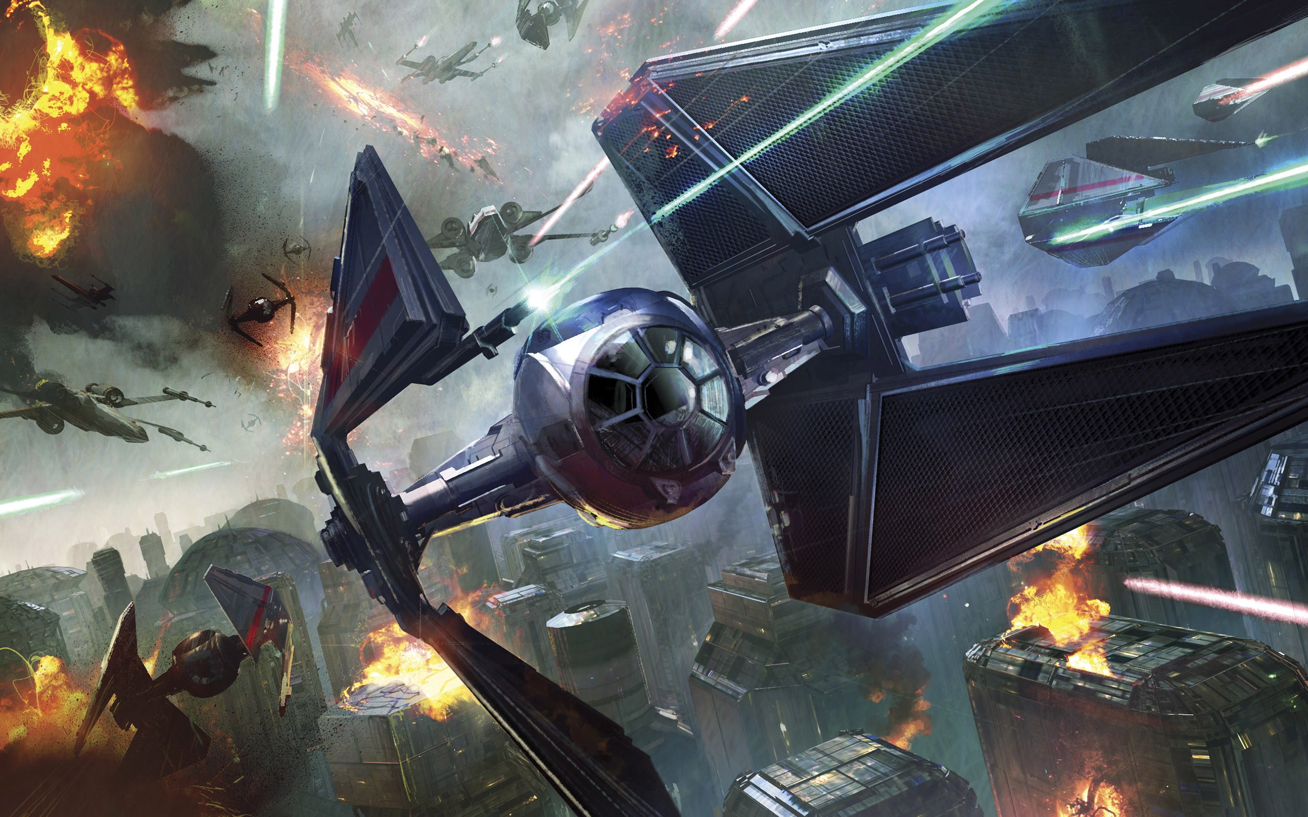 Star Wars Battle Tie - HD Wallpaper 