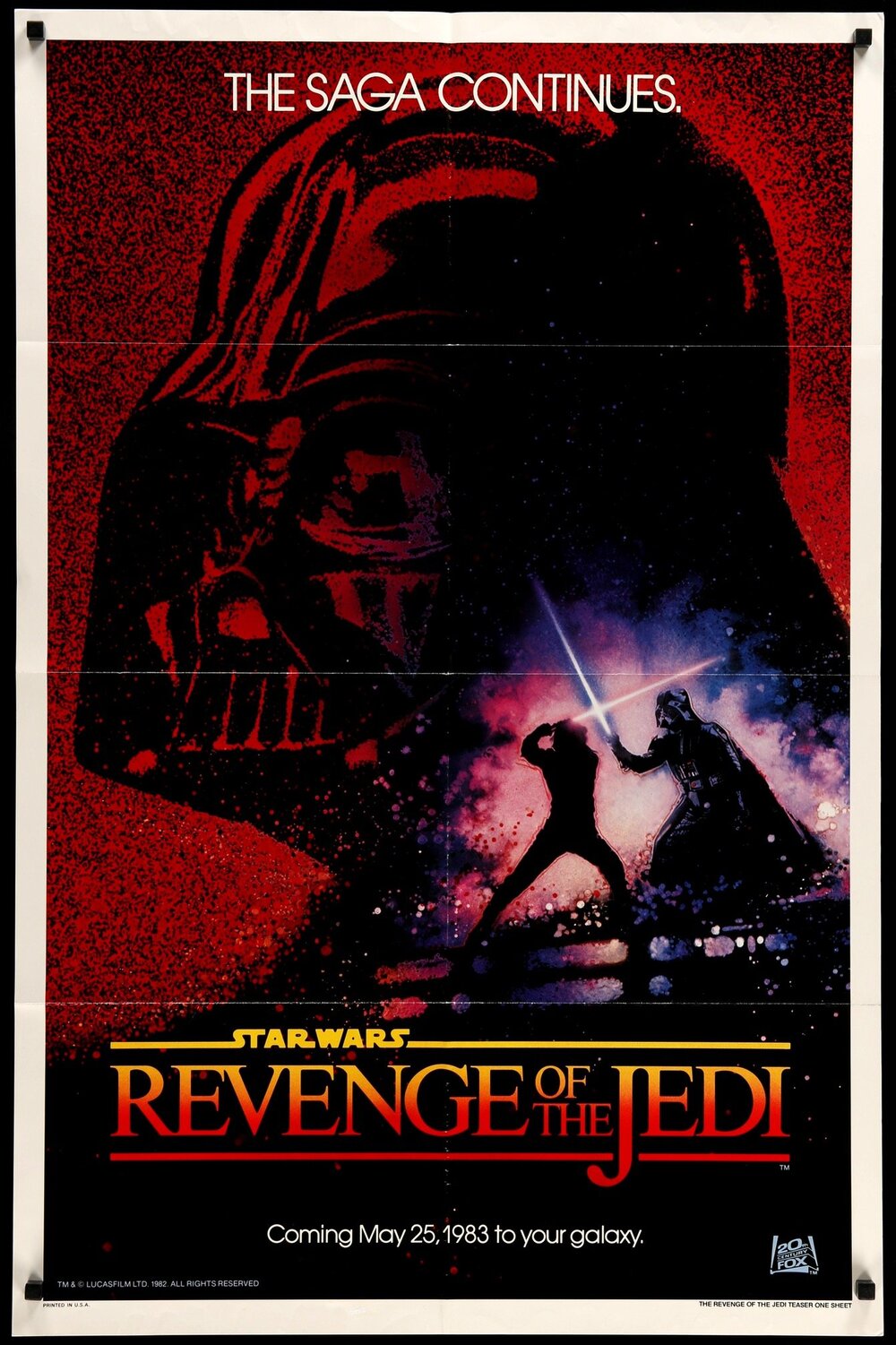 Star Wars Revenge Of The Jedi Movie Poster 1000x1501 Wallpaper Teahub Io