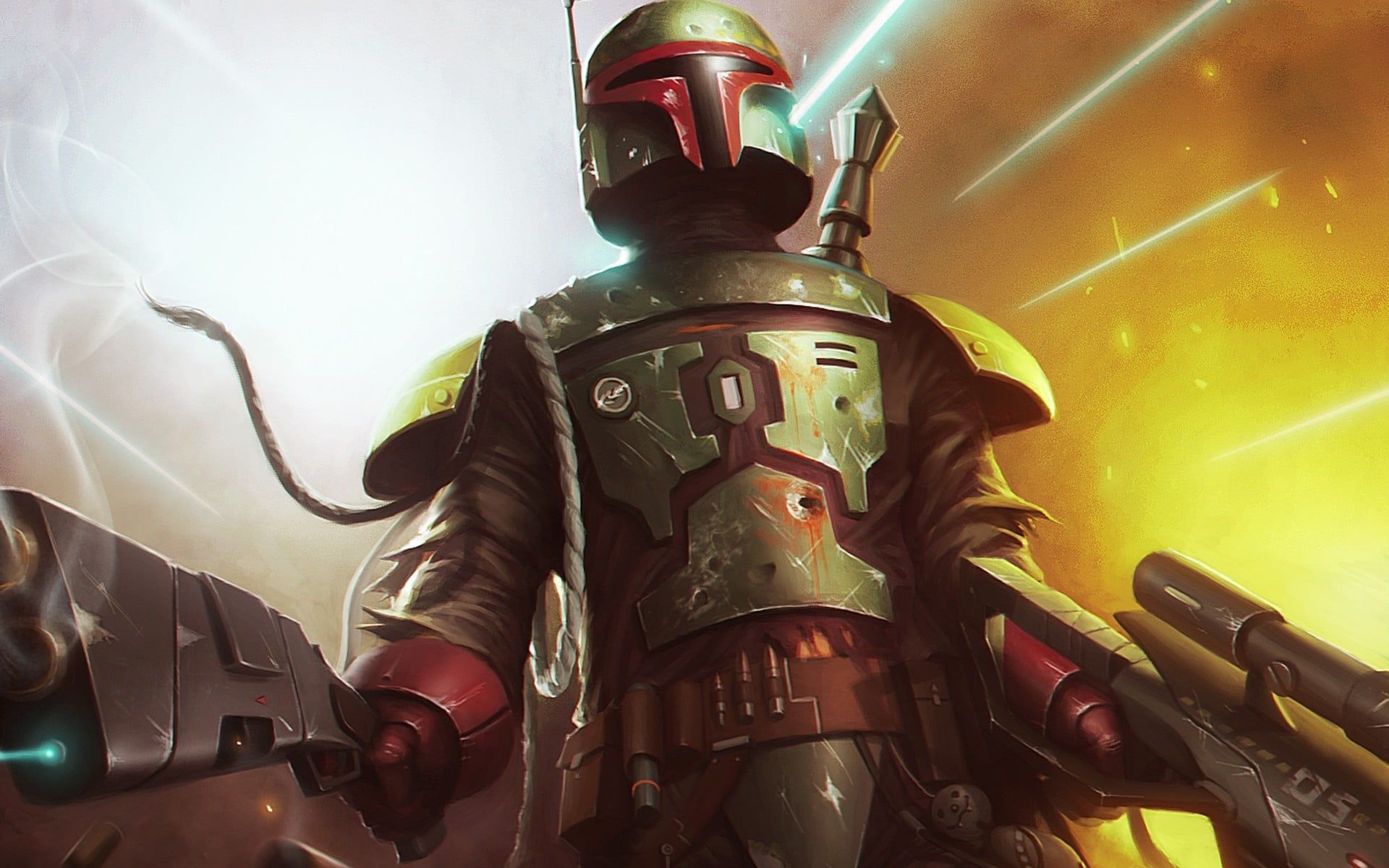 Star Wars Boba Fett Fan Art - HD Wallpaper 