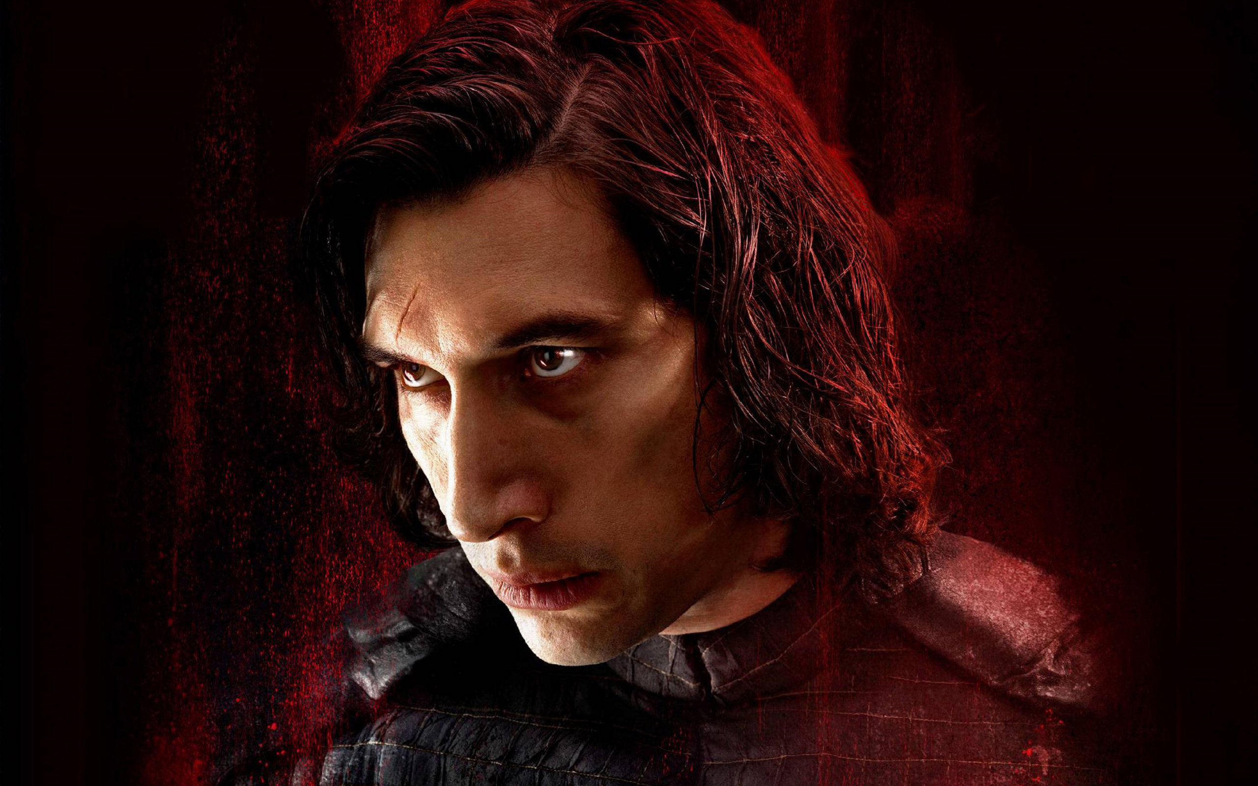 Adam Driver As Kylo Ren In Star Wars The Last Jedi - Kylo Ren Last Jedi Adam Driver - HD Wallpaper 