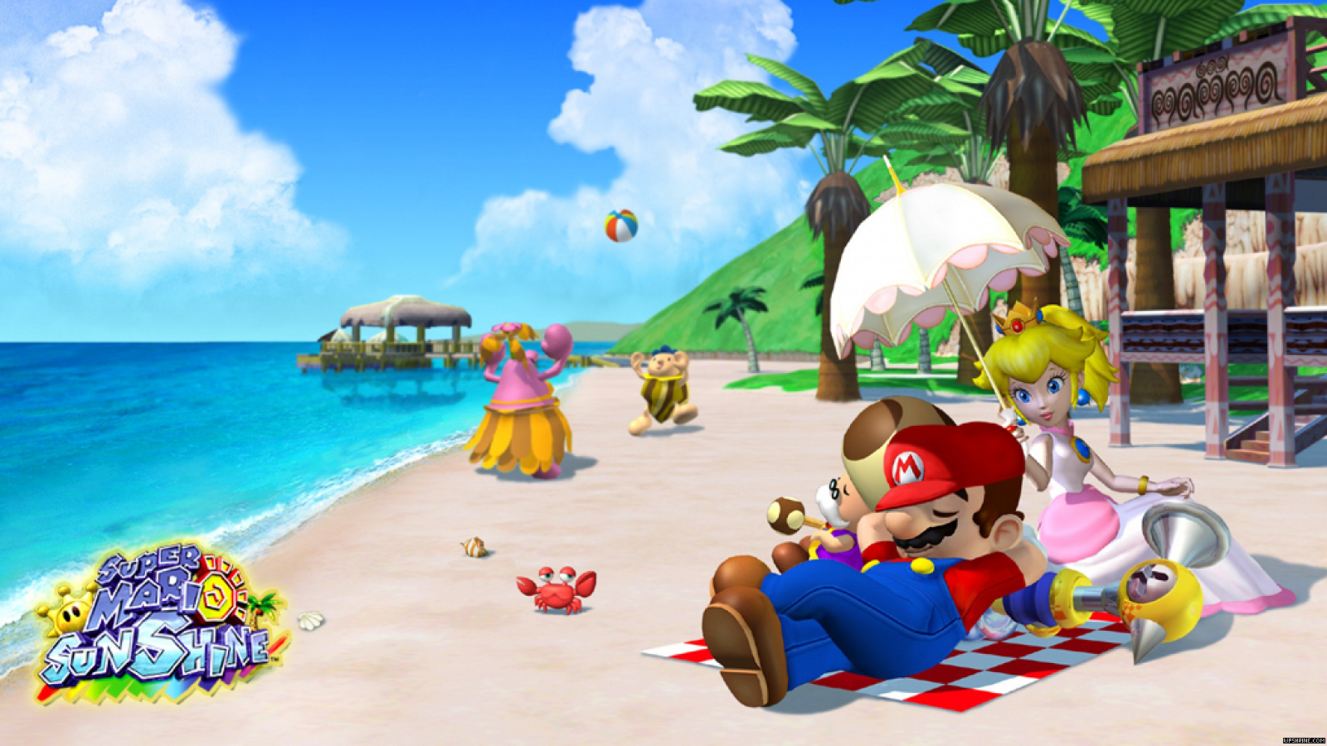 Super Mario Sunshine Desktop - HD Wallpaper 