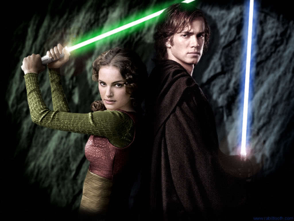 Anakin And Padme Jedi S - Star Wars Anakin Et Padmé - HD Wallpaper 