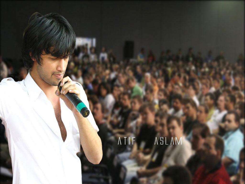 Atif Aslam Wallpaper - Atif Aslam With Other Celebrities - HD Wallpaper 
