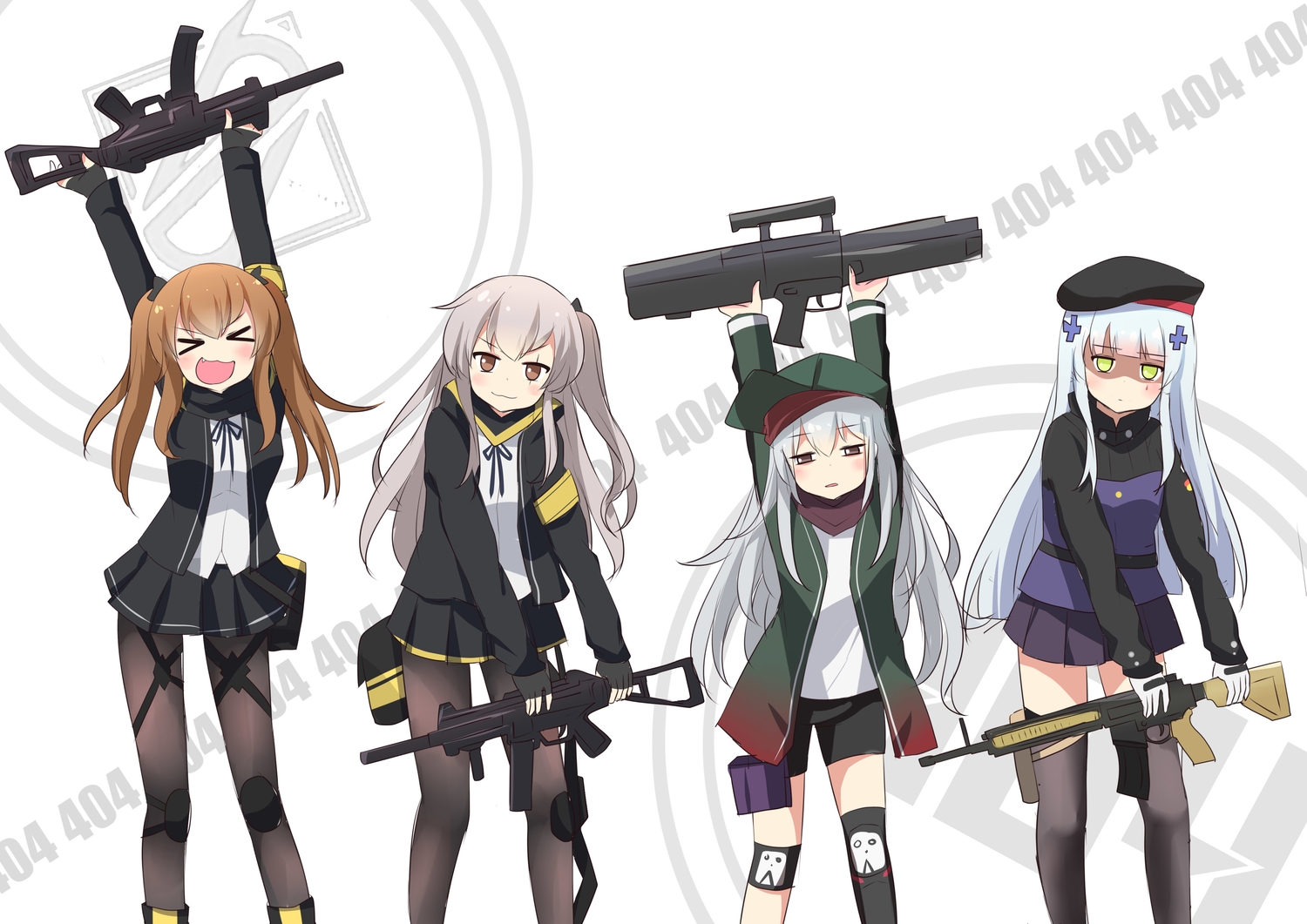 Agung Syaeful Anwar Anthropomorphism Bike Shorts Blue - Girls Frontline Hk416 Cute - HD Wallpaper 