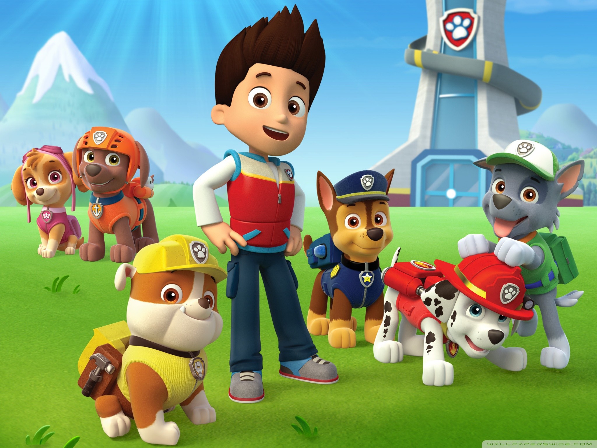 Standard 
 Data Src Widescreen Kids Ipad Wallpaper - Blu Ray Paw Patrol - HD Wallpaper 